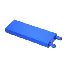 Aluminum Water Cooling Block 40x120x12mm Liquid Cooler Heat Sink Systems, Blue