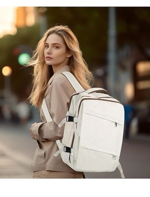 Carry On Backpack Extra Large Travel Backpack fits 17inch Exra-Large Khaki New