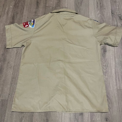 Boy Scout UNIFORM SHIRT Women’s Ladies Blouse Large Tan Short Sleeve USA - Picture 13 of 13
