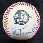 Alan Trammell Number Retirement Logo Signed Autographed Baseball Detroit Tigers