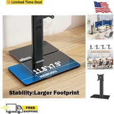 Single Monitor Stand VESA Mount for 13-32 Inch Screens, Free-Standing Monitor