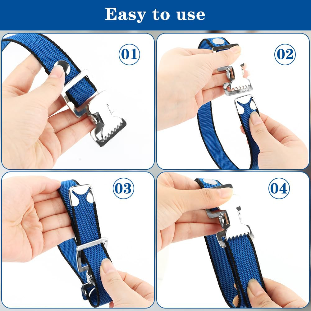 4PCS Drywall Stilts Straps - Adjustable Nylon Replacement Parts, Safety & Comfor