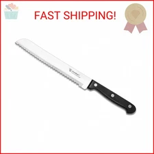 Humbee 8-Inch Serrated Bread Knife, Premium Stainless Steel Blade with Wave Edge
