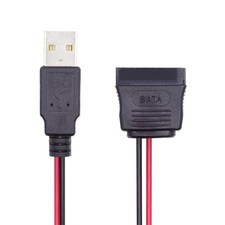 DC 5V Single USB to SATA 15Pin Power Cable for 2.5 inch SATA HDD SSD Driver