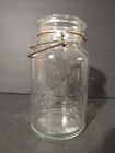 Vintage Ball Ideal Mason Clear Glass Qt Canning Jar Wire Bail — photo 3