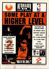 Konami NBA In The Zone 2 Vintage Print Ad 1996 Basketball Game
