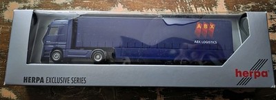 HERPA MB Actros ABX LOGISTICS Sattelzug Plane 1:87 H0 Exclusiv Serie