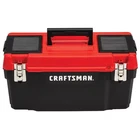 Craftsman 20 In Red Plastic Lockable Tool Box Portable Storage Organizer Tray