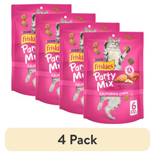  4 pack Purina Friskies Cat Treats, Party Mix California Crunch....