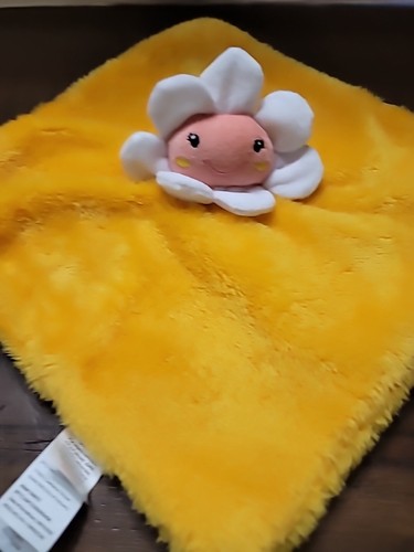 DTU Inc White Daisy Yellow Lovey Baby Security Blanket Plush Lovey Soother - 第 4/7 張圖片