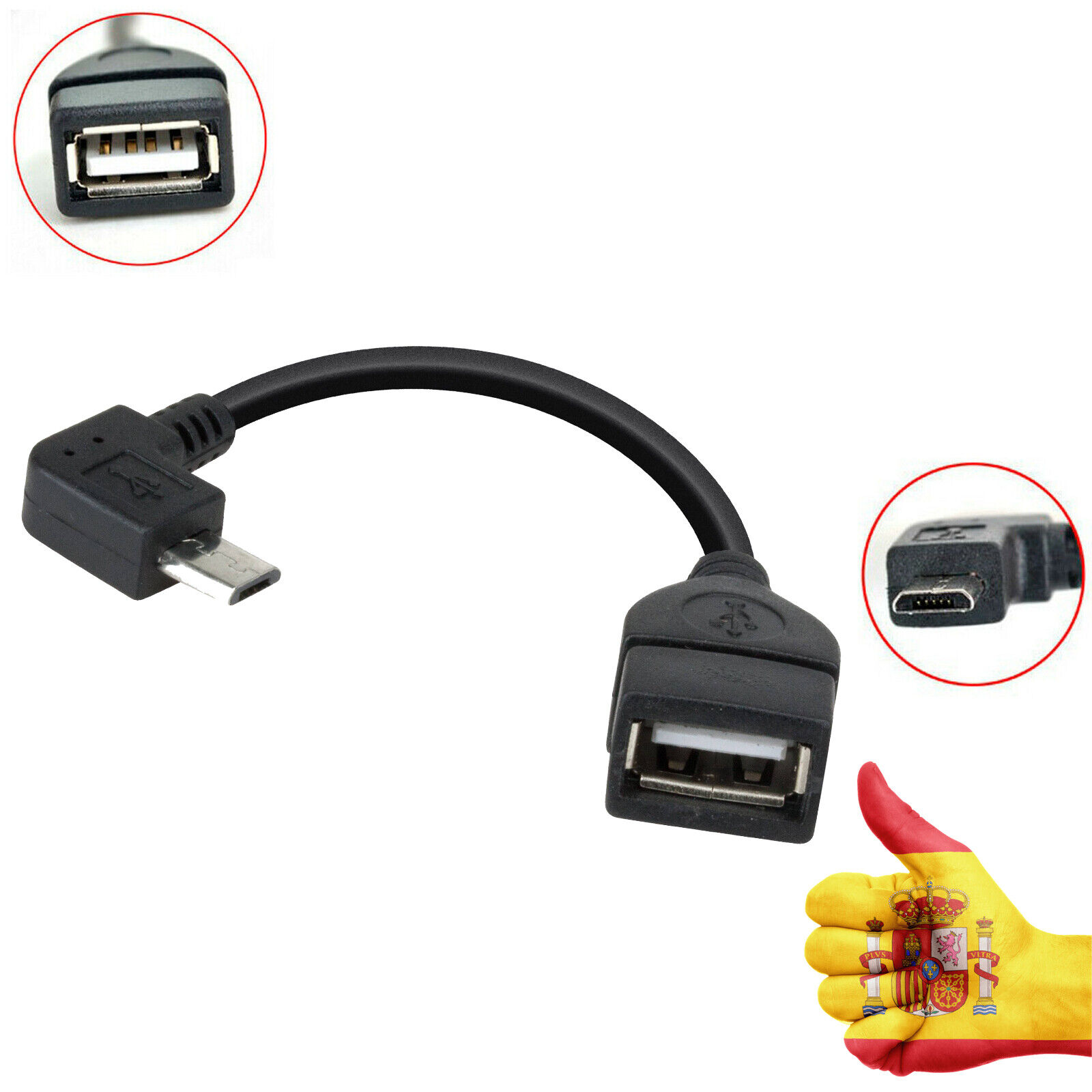 ADAPTADOR MICROUSB A USB OTG (ON THE GO) PARA SAMSUNG GALAXY 10.1...