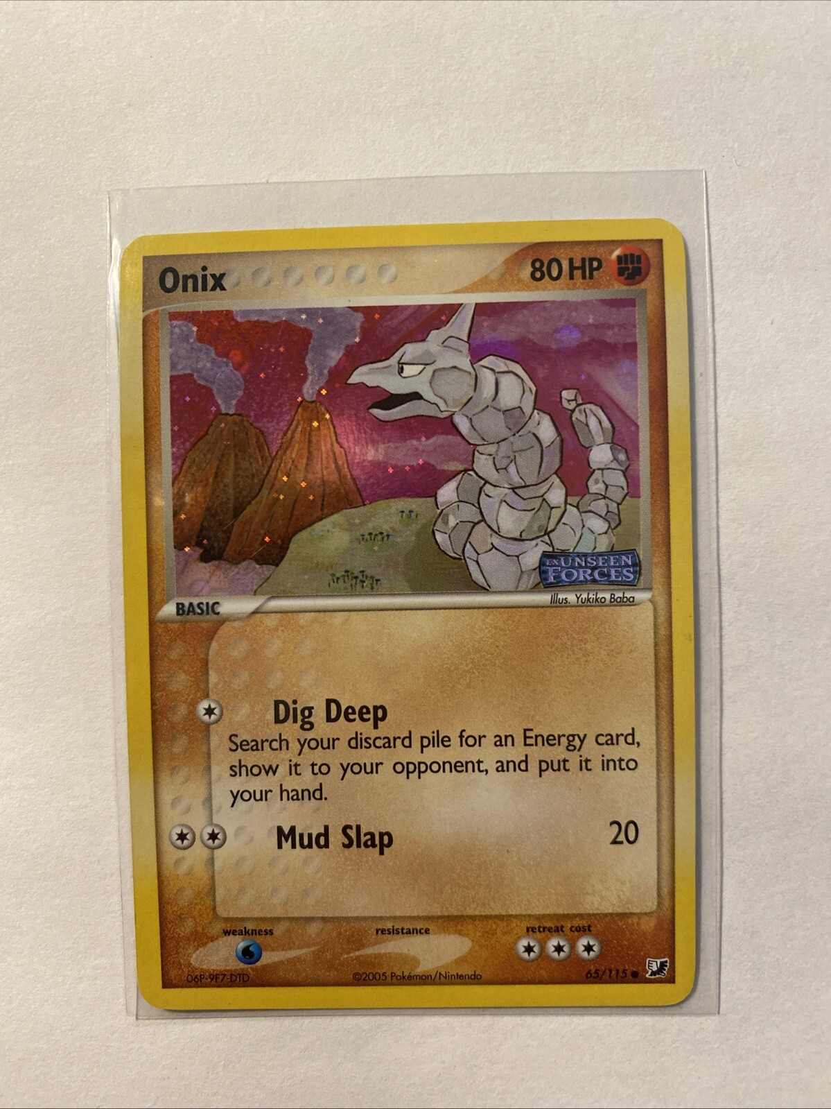 Pokemon - Onix - 65/115 - Common - EX Unseen Forces - NM