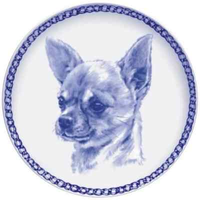 chihuahua Porzellan teller figur hund  dish dog plates