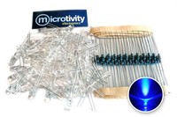 Microtivity Il441 5mm Clear Blue Led W/ Resistors (pack Of 100), New, Free Shipp on sale Microtivity Il441 5mm Clear Blue Led W/ Resistors (pack Of 100), New, Free Shipp on sale