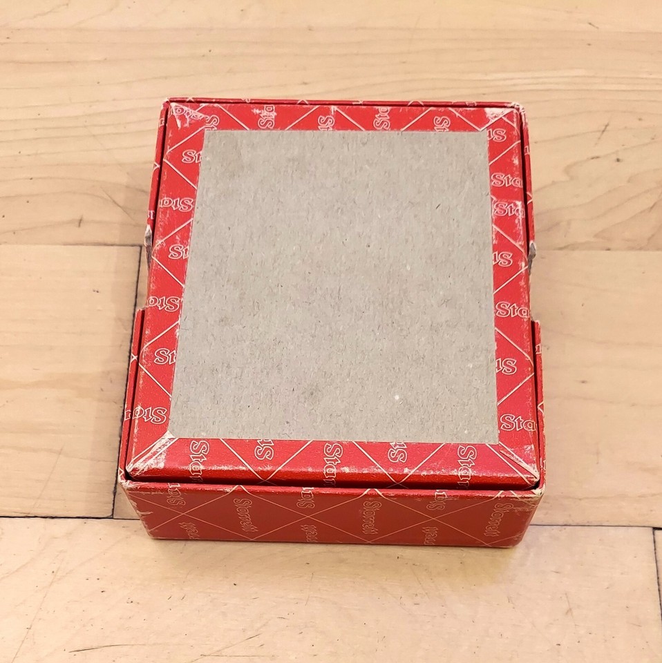 Vintage Starrett Outside Micrometer 232M 0.5" Made in USA with Hard