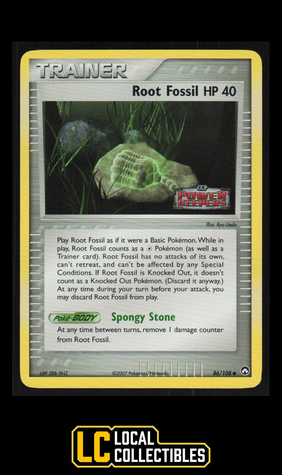 Root Fossil 86/108 Reverse Holo 2007 EX Power Keepers NEAR MINT
