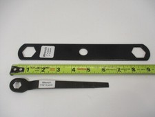 (2) Pneumatic Air or Electric Tool Collet Wrenches Wrench 1" x 1" & 7/16"  LN