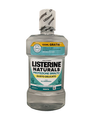 Listerine Naturals Enamel Protection Zero Alcohol Dye-Free Vegan 600mL