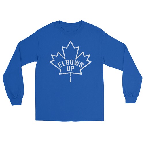 Canada Elbows Up Never 51 Long Sleeve T-Shirt, Canadian Pride Tee, Back Print - Picture 13 of 14