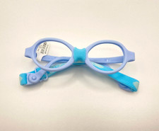 Miraflex Baby Zero 2 Kids Eyeglass Frames BZ2 ECP Clear Blue Pearl 34/15