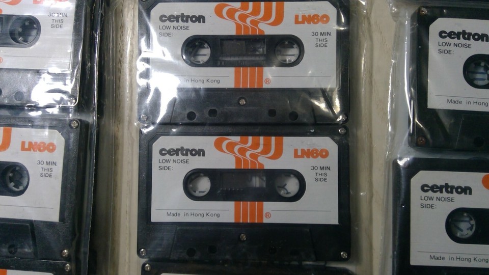 Vintage Compact Blank cassette tape 3 Pack Certron TriPac C60 Made In
