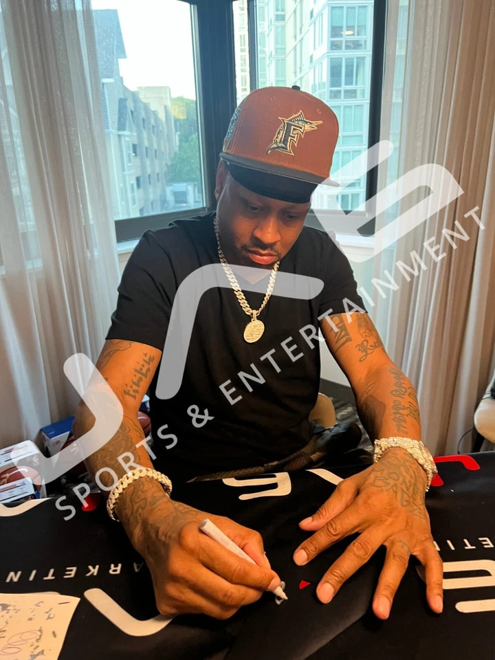 Allen Iverson autographed signed jersey NBA Philadelphia 76ers JSA COA - Image 4 of 4