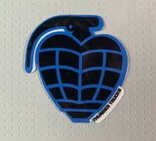 Thunder Trucks Die-Cut Grenade Skateboard Sticker 2.7" blue/black si