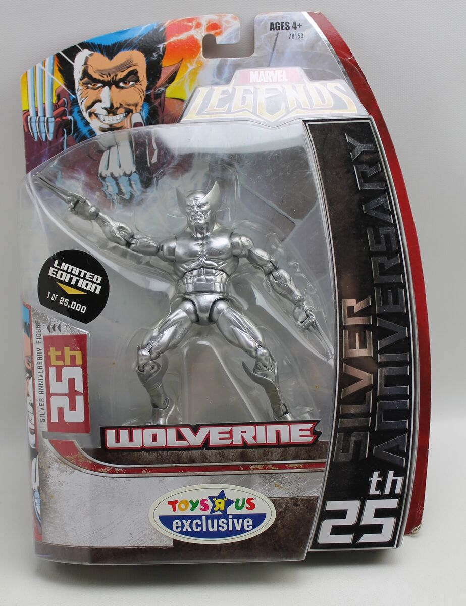 Marvel Legend 25th Anniversary Figure Wolverine Silver