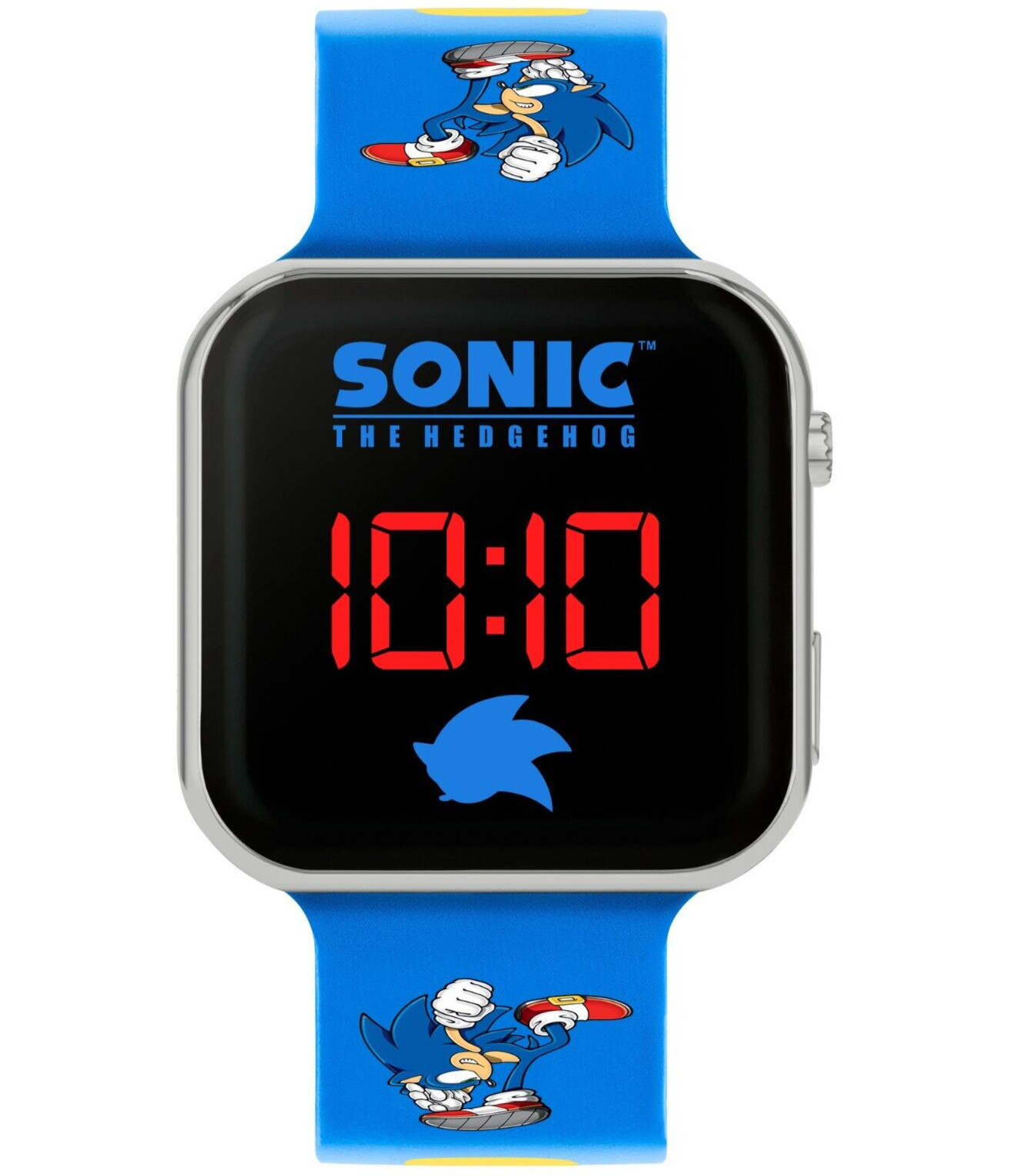 Sonic the Hedgehog Sonic Kids Digital LED Wrist Silicone Strap Watch  SNC4137