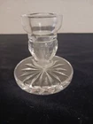 Vintage WATERFORD Crystal Single Replacement Footed 3-1/2" Candle Holder Signed