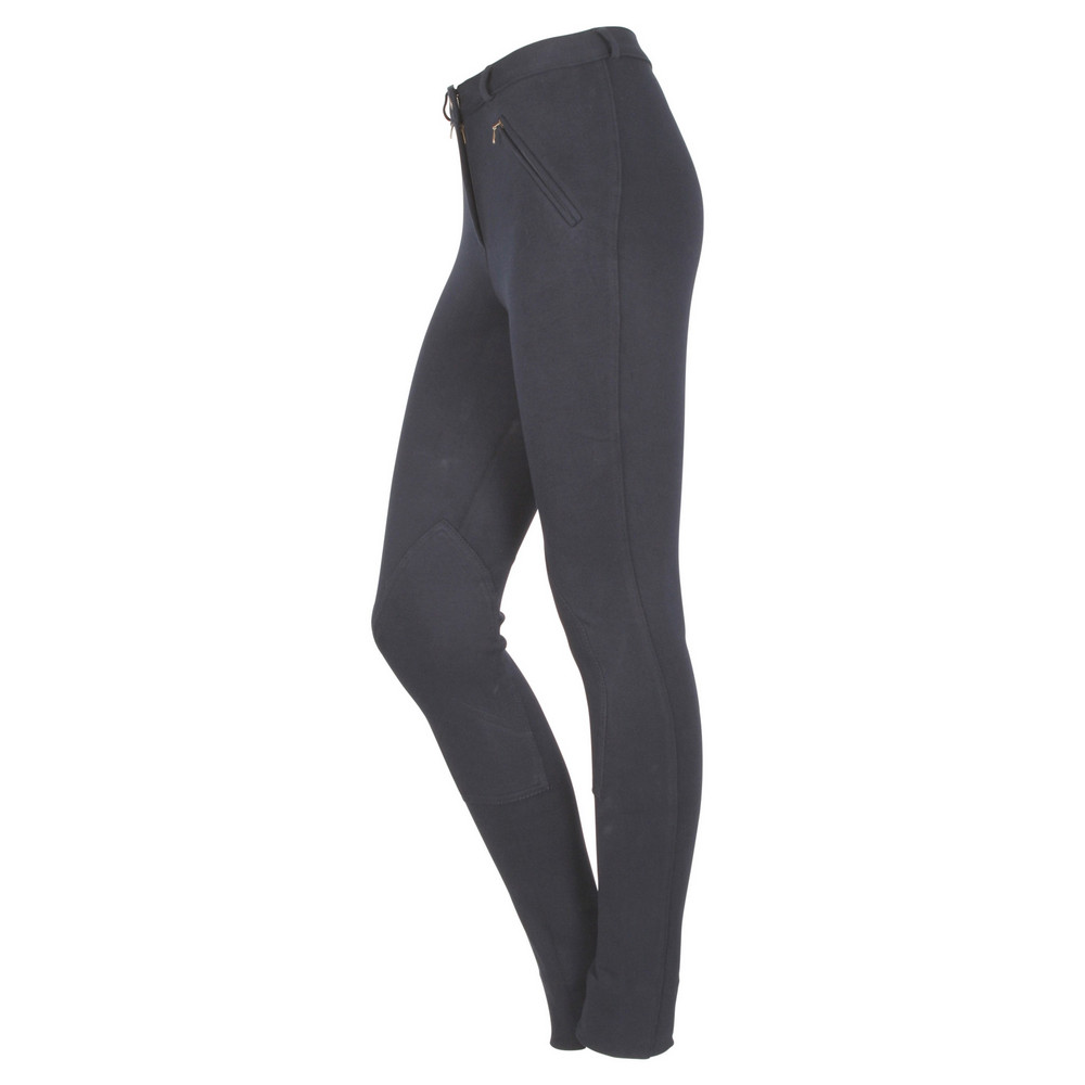 Dublin Supa Fit Damen Reithose Mit Kniepatches - Beige Jodhpurs 28 Zoll