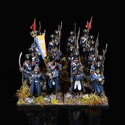 Victrix 28mm Napoleonisches altes Garde Infanteriebataillon gut bemalt