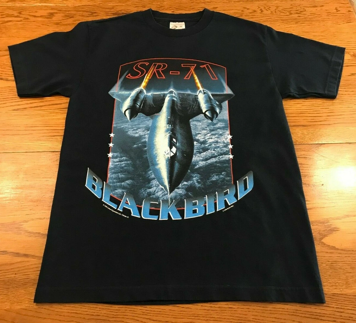 新到着 B1839 98's 航空機 古着 Tシャツ BIRD BLACK SR-71 Tシャツ