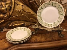  Antique Set of 4 CH Field Haviland Limoges France Floral Small Butter Plates G1