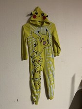 Pok mon pikachu kids hooded pajamas