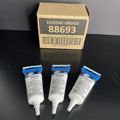 Danco 88693 Waterproof Silicone Lubricant Faucets Set Of 3 - 0.5 oz Tubes