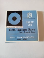 3" X 1/4" X 1" METAL SLITTING SAW HSS STAG'D SIDE CHIP CLEARANCE TOA SEISAKUSHO