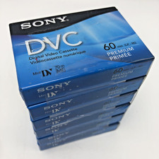 Sony DVM60PRR Mini Digital Video Cassette Tapes 60 Minutes Lot of 6 New  Sealed