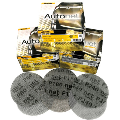 3'' - 6'' Dust-free Mesh Sanding Discs Hook Loop Sandpaper Pads for Mirka Autonet