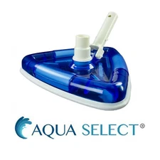 Aqua Select See-Thru Triangular Swimming Pool Vacuum Head w/ Brushes