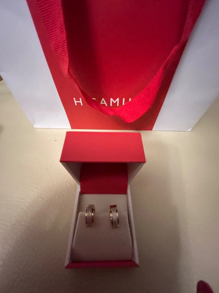 H Samuel Gold Earrings BNWT — 第 4/4 张图片