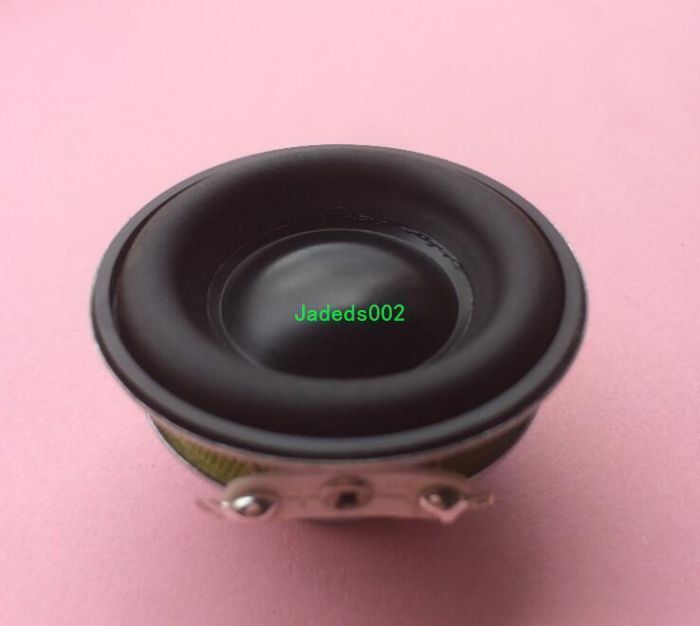 2pcs 40mm 4Ω 5W Full-range speaker loudspeaker 4ohm Rubber edge Round Audio Part