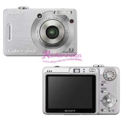 Sony DSC-W55 7.2MP CCD Vintage Digital Camera - Silver 100