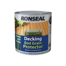 Ronseal Green Decking Preserver End Grain 750ml Wood Deck Patio Protection Stain