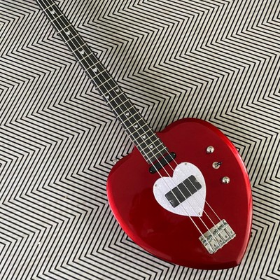 Bass Guitar DAISY ROCK red heart shape 4String Solid body in stock