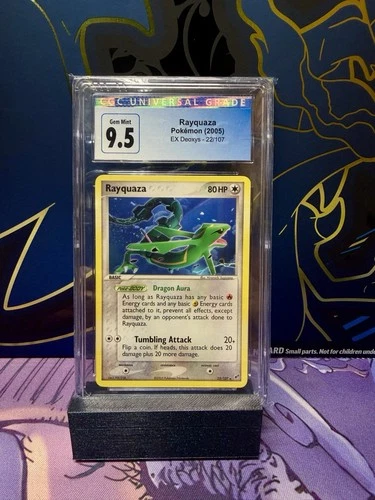 Rayquaza  22/107 Pokemon TCG 2005 EX Deoxys *CGC 9.5 OLD CERT*