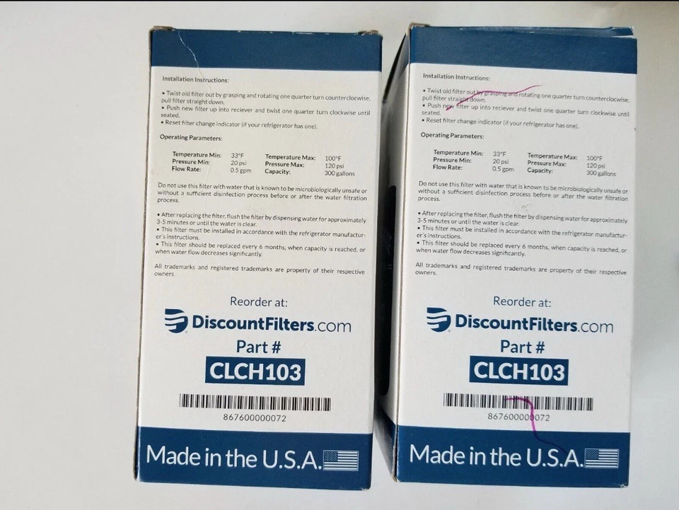 Clear Choice 4 filtros de agua CLCH103 compatible con Samsung DA29-0003G DA29-00003B Foto 3 de 4