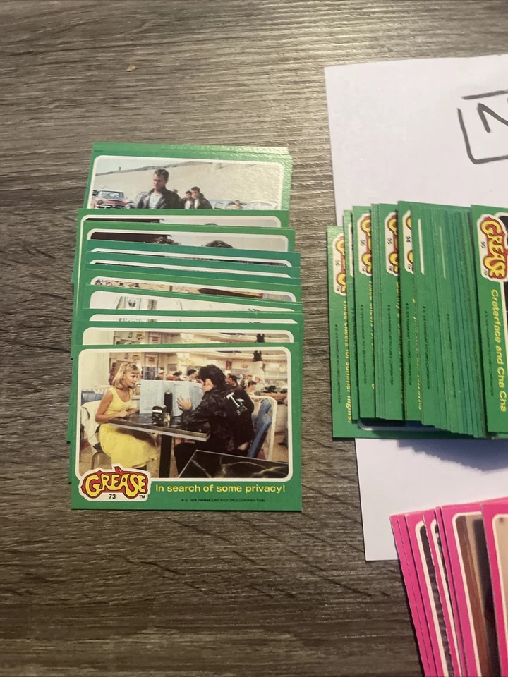 1978 TOPPS GREASE MOVIE 30 CARD Lot, Random, Value, Mint - Image 4 of 4