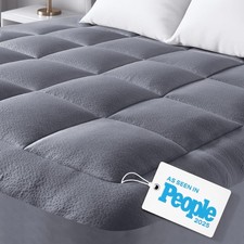 Ultra Soft Full Size Mattress Topper - Viscose Made from Bamboo Full, Gray
