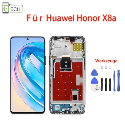 Für Honor X8A / 90 Lite LCD Display mit Rahmen Touchscreen Bildschirm